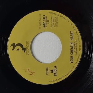 Al Caiola - Your Cheatin' Heart / Play A Simple Melody 7" Vinyl 45 on UA VG+